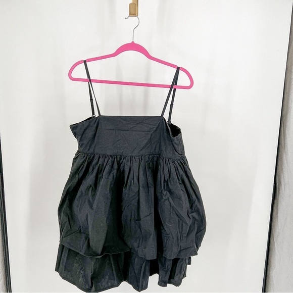 ASOS DESIGN bandeau double layer tie back mini sundress with detachable straps - Picture 3 of 8